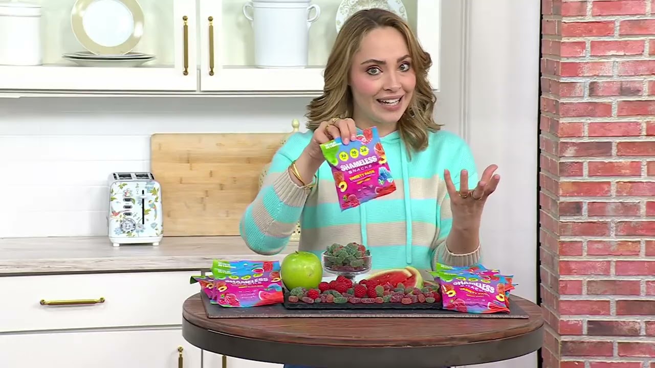 Shameless Snacks (10) 1.8oz Bags Gummy Candy Variety Pack on QVC