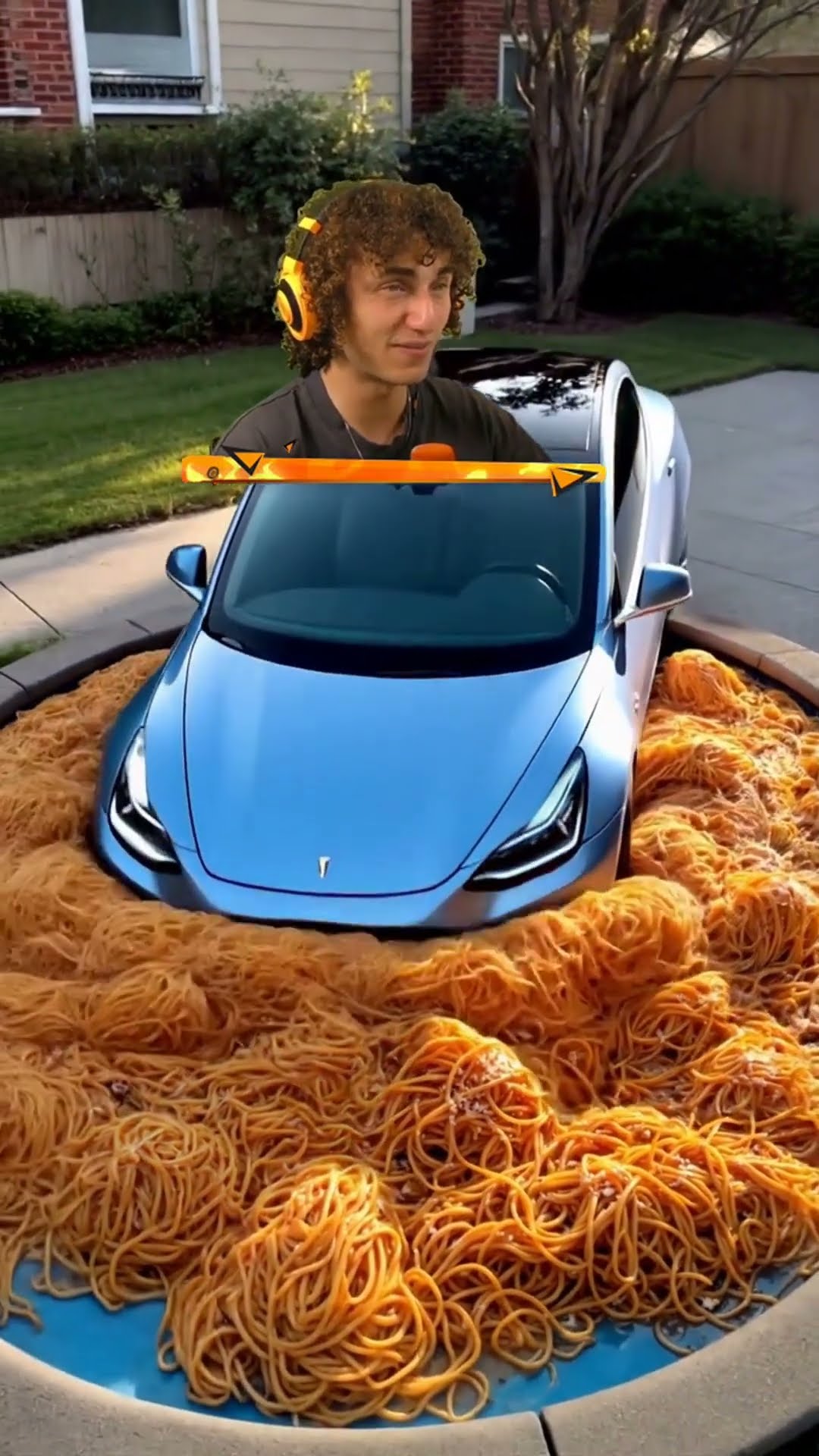 Tesla Model 3 vs POOL Full of SPAGHETTI!?