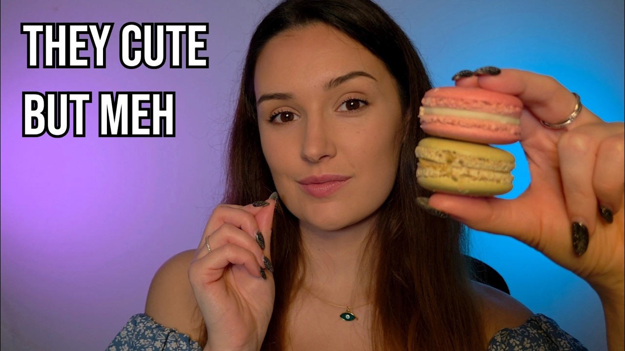 Eating Macarons from Paris (I'm underwhelmed) | ASMR
