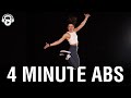 4 MINUTE ABS | Tabata Songs | BEGINNER | Core Workout