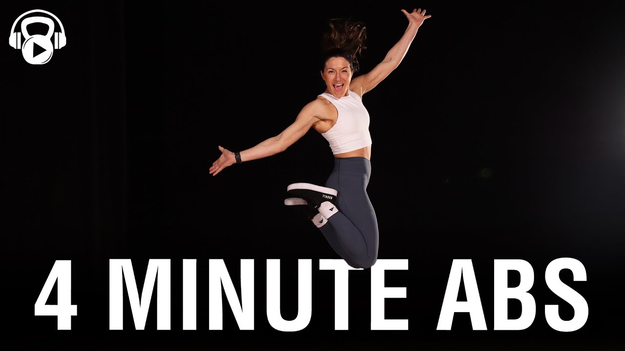 4 MINUTE ABS | Tabata Songs | BEGINNER | Core Workout