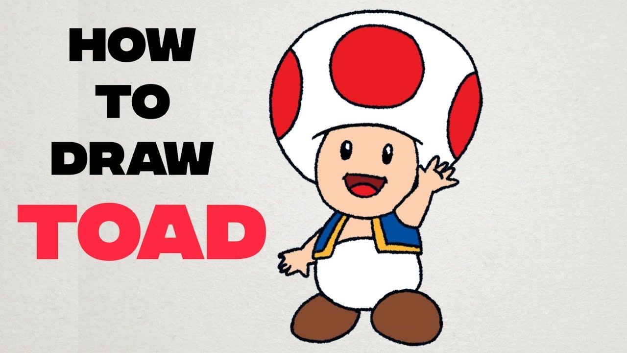 How To Draw Toad Mario