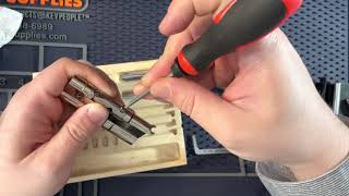 [25] Yale TS007 platinum 3 star, 5 pin, 4 slider, picked and gutter