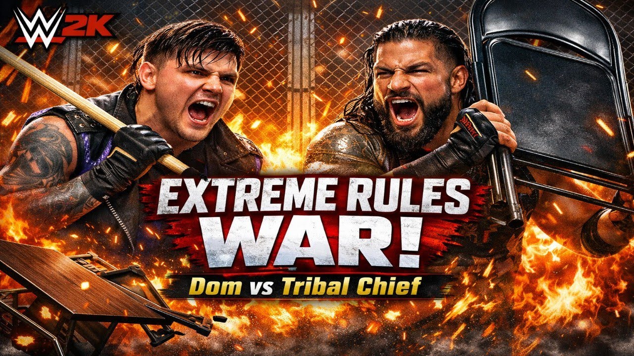 Dominic Mysterio vs Roman Reigns – Extreme Rules Match! 😱