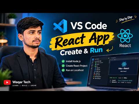 How to Create a React App in VS Code | React + Vite Setup for Beginners