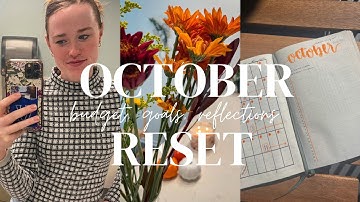 October Monthly Reset | Goals + Budget + Reflections