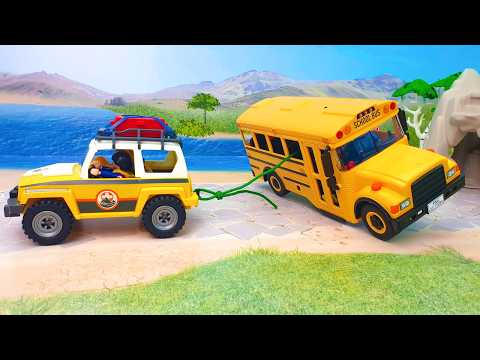 Cartoons for kids. Bandits use TNT explosives to destroy a mountain. | About cars