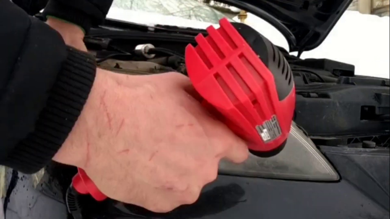 Cушим запотевшую фару - YouTube