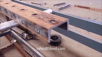 U Type Automatic U Channel (UPE/UPN) Profile Pipe Punching Machine with Round Pipe Rotator