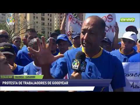 Venezuela - Trabajadores de Goodyear protestaron para exigir reivindicaciones salariales - VPItv