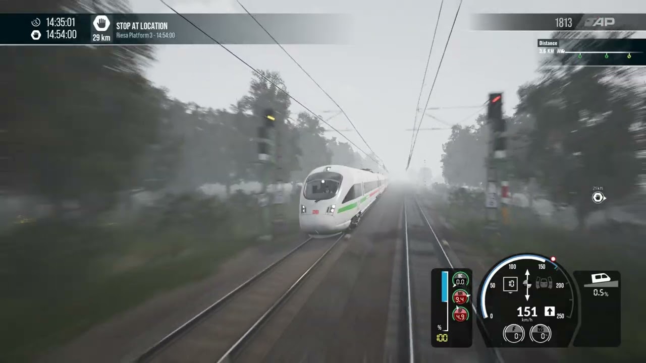 BR411 DB Misty Day Journey | Dresden Hbf → Wiesbaden Hbf Nebel Fahrt ICE-T