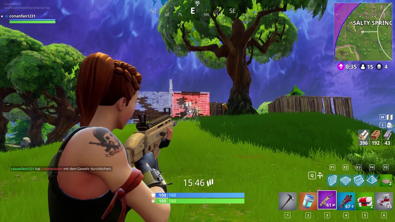 Fortnite 10 Kills Win | my third solo win :D