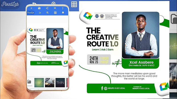 How to Create a Stunning Social Media Flyer Design In Pixellab || Mobile Graphic Design 