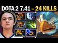 Kez with 24 Kills and Battlefury - Dota 7.41