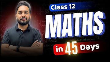December to February ROADMAP Class 12 | Complete Class 12 Maths in 45 Days 🔥| CBSE Board Exam 2026
