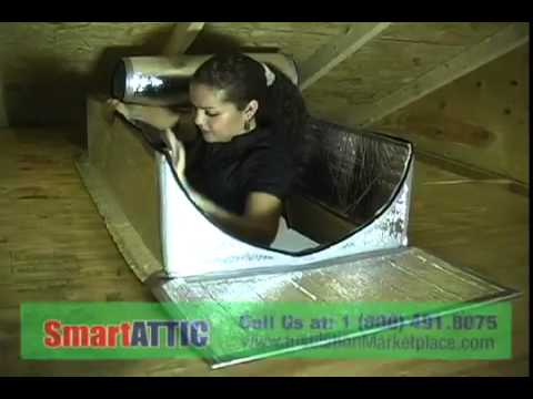 SmartATTIC- How to install Attic Stairs insulation Cover, Tent -  www.insulationmarketplace.com 