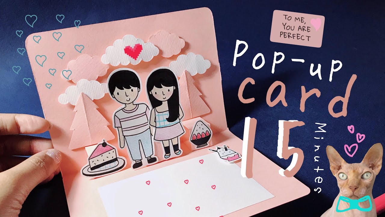ป๊อบอัพสไลด์  Update New  DIY Pop-Up Card ทำการ์ดป๊อปอัพง่ายๆ ภายใน 15 นาที !