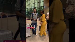 Yuzi Chahal & Dhanashree Verma Snapped At Airport