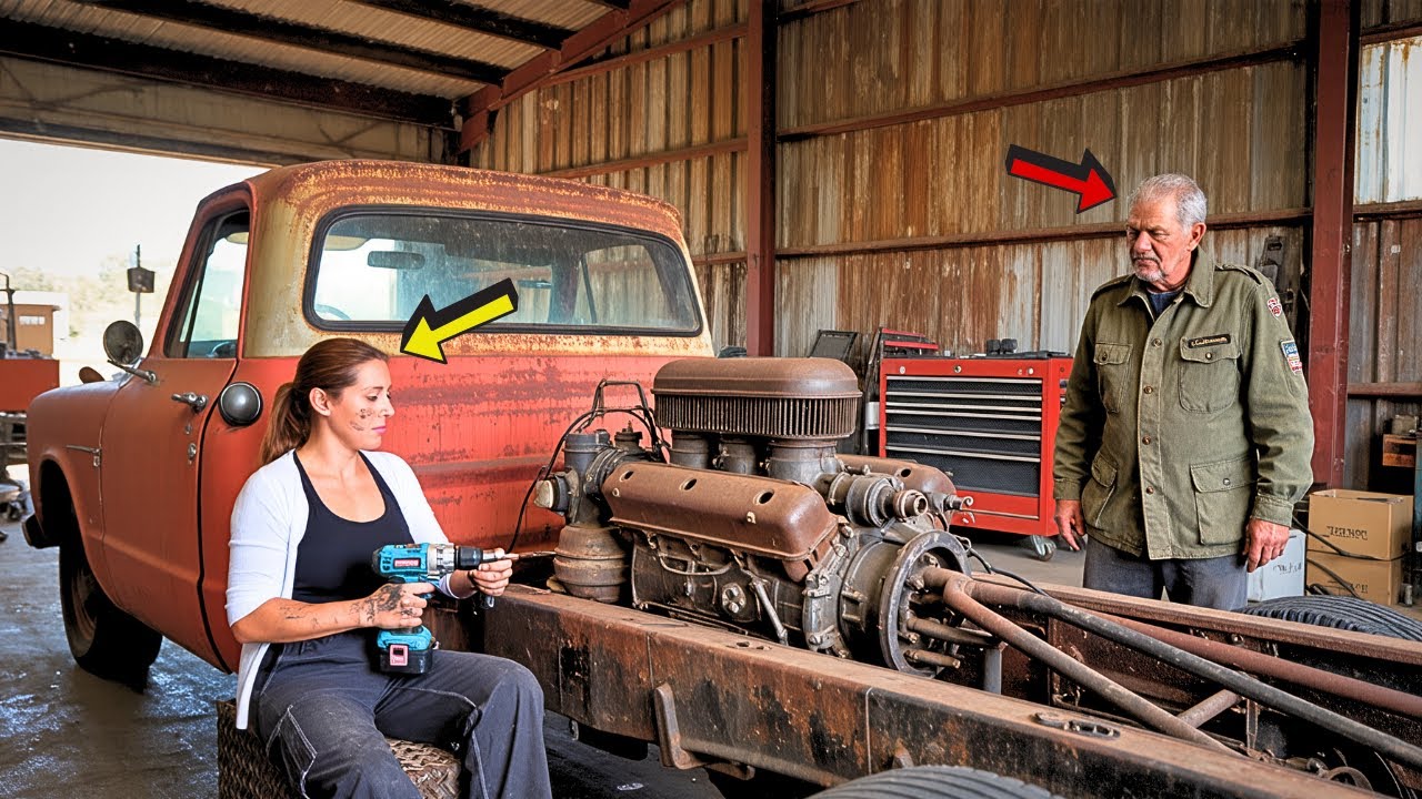 She Restored an Abandoned 1975 Harley Truck — Then a Veteran Knocked in Tears