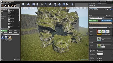 [UE4] The Dark Woods - Rock Test
