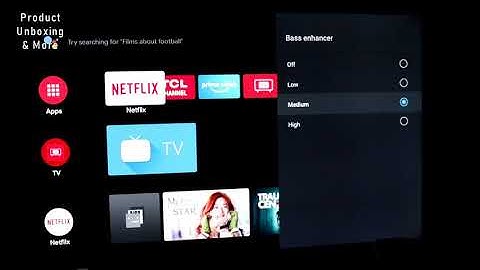 TCL C715 Android TV Sound Menu Settings