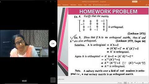 MATRICES LEC10 By RANJANA DUTTA