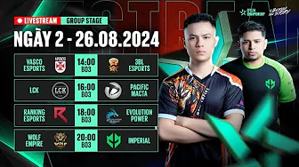 SV vs 3BL - LCK vs PM - RKE vs EP - W vs IMP | TRỰC TIẾP VÒNG BẢNG CFSSC 2024 NGÀY 26/08 thumbnail