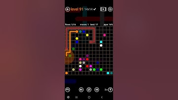 How To Solve Flow Free Premium 14x14 Mania Level 91 Hard Board Walk Through Solution Walkthrough