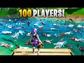 100 PLAYER SWIMMING RACE!! - Fortnite Funny and Daily Best Moments Ep. 1396