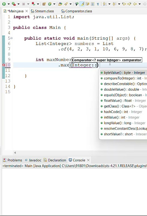 How to find maximum Number using stream API.#java #streamapi # ...