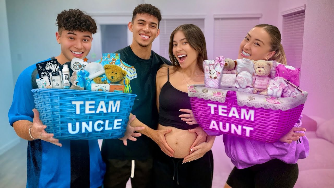 Who Can Make the BEST BABY Gift Basket?! **UNCLE VS AUNTIE**