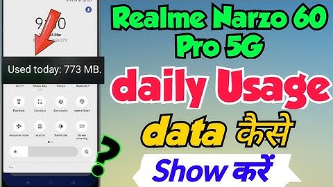 Realme Narzo 60 Pro me Usage data kaise Show Kare | realme Narzo 60 pro Usage data Show Settings