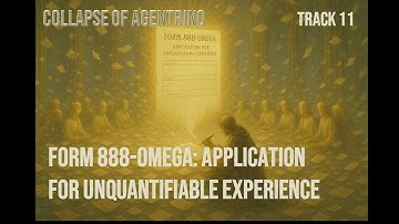 Form 888-Omega: Application for Unquantifiable Experience — Track 11 of Collapse of Agentrino