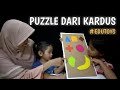 Kids Play Puzzle From Cardboard