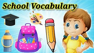 School Supplies Vocabulary, Classroom Objects, Vocabulary for Kids, Toddler Learning Video Songs