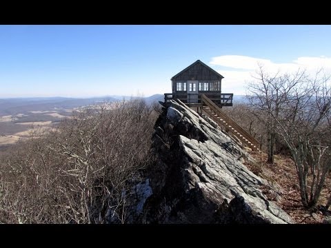 Hiking Allegheny Trail to Hanging Rock Raptor Observatory in Monroe County, West Virginia