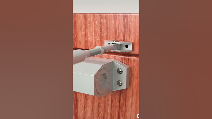 Door closer installation