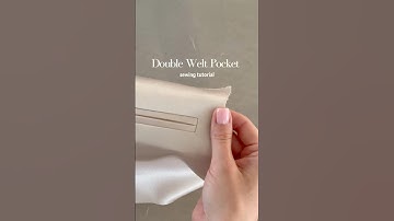 Double Welt Pocket
