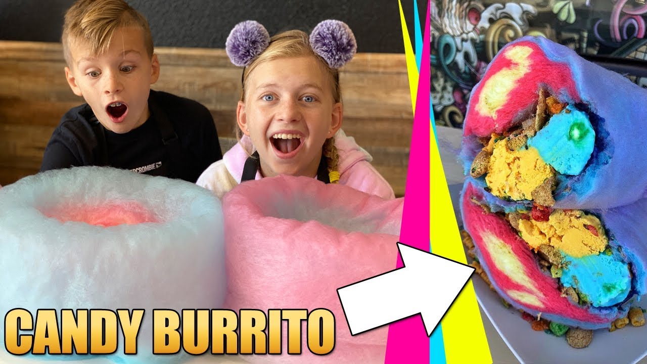 Cotton candy burrito at Las Vegas' Creamberry — VIDEO