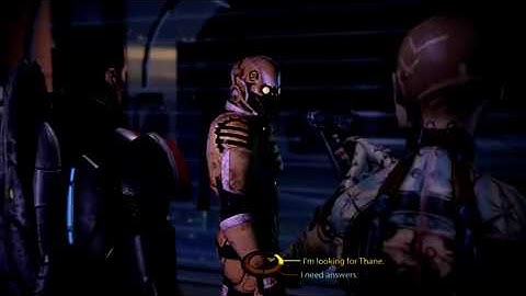 Mass Effect 2 pushing him out a window