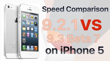 iPhone 5 iOS 9.2.1 vs iOS 9.3 Beta 7 / Public Beta 7 Build #13E5233a Speed Comparison