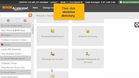 Skeleton Directory in WHM Explained