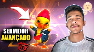 USEI A HABILIDADE DO NOVO PET PATINHO NO SERVIDOR AVANÇADO DO FREE FIRE