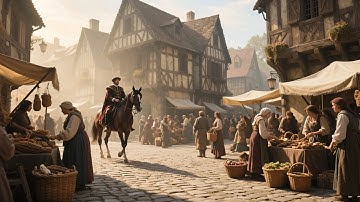 OLD TOWN: AI Short Historical Film | The Life in a Medieval Town | Medieval Music