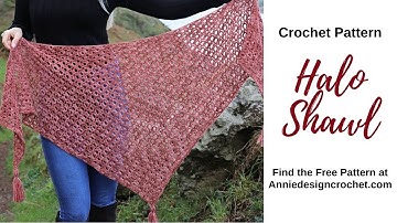 Easy Crochet Shawl Pattern - Halo Shawl