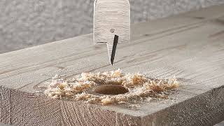 Flat Milling Drill Bit, Hexagon Shank: For milling holes in wood