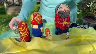 Nesting dolls as educational toy resource for preschool circle time and free play