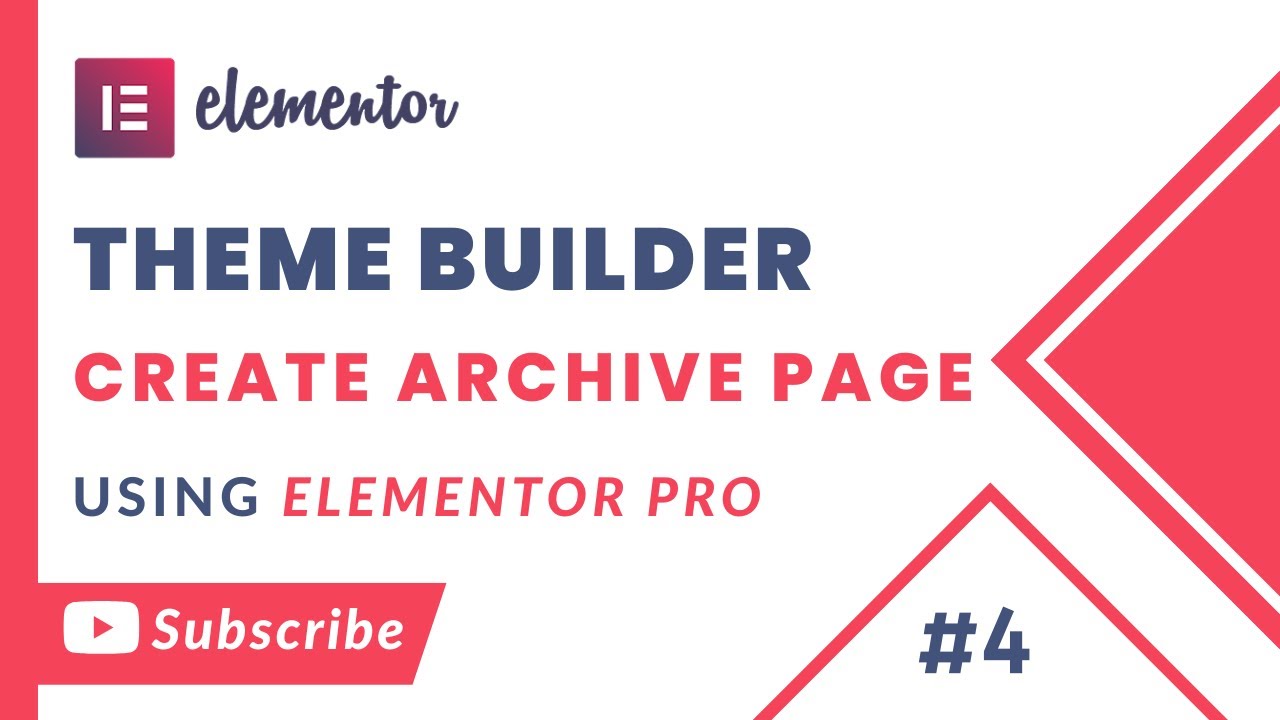 Create Archive Page Template in Elementor Theme Builder | In Urdu - YouTube