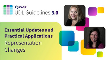 UDL 3.0: Essential Updates and Practical Applications - Changes to Representation