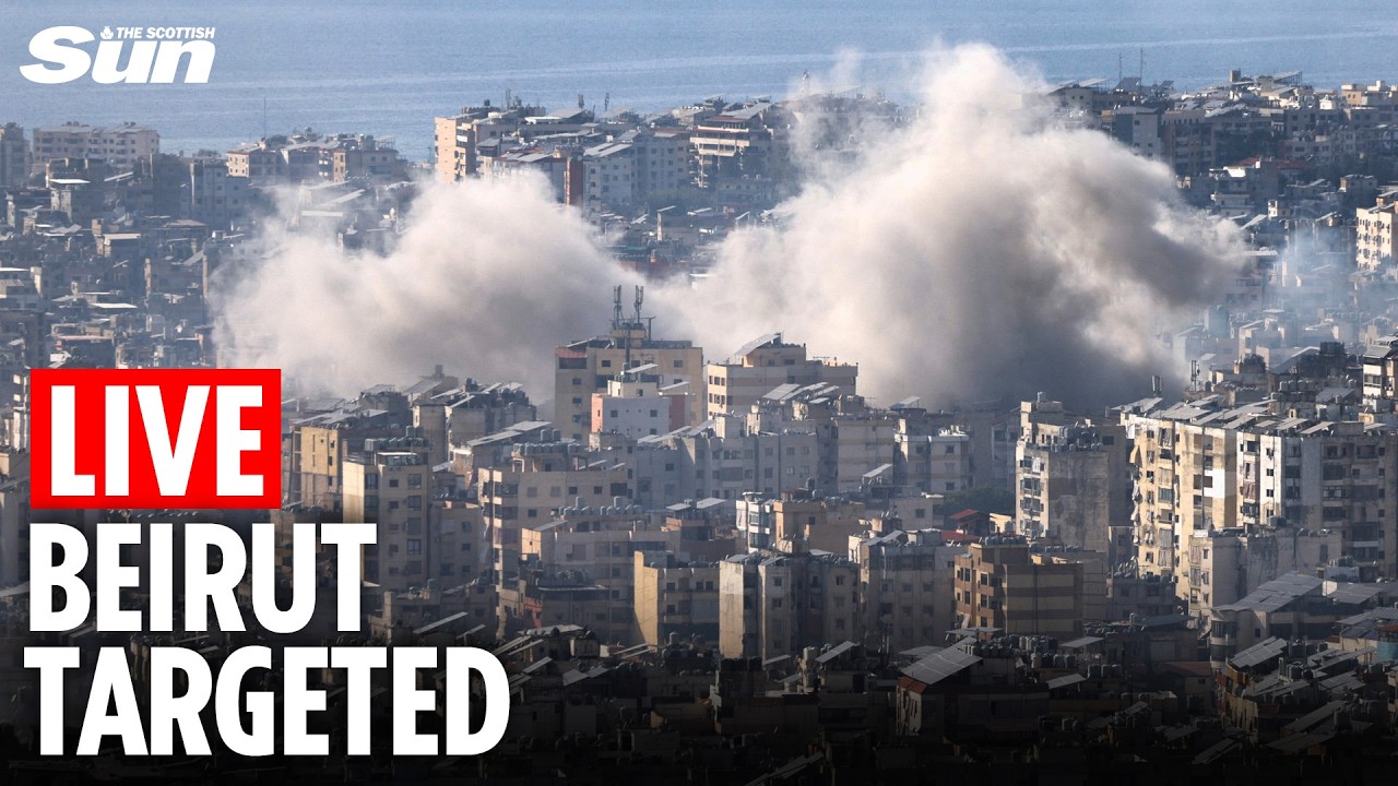 LIVE: Berirut skyline as Israel continues it's attacks on Lebanon